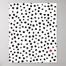 Abstraktes Polka Dot Muster Poster