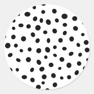 Abstraktes Polka Dot Muster Runder Aufkleber