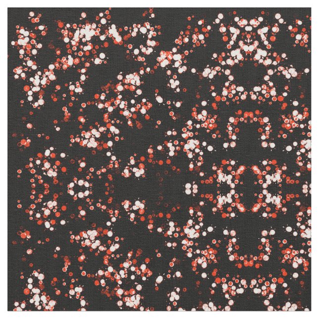 Abstraktes Polka-Punkt-Gewebe Stoff (Nahaufnahme)