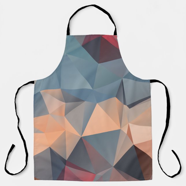 Abstraktes polygonales Mosaikmuster Schürze (Vorderseite)