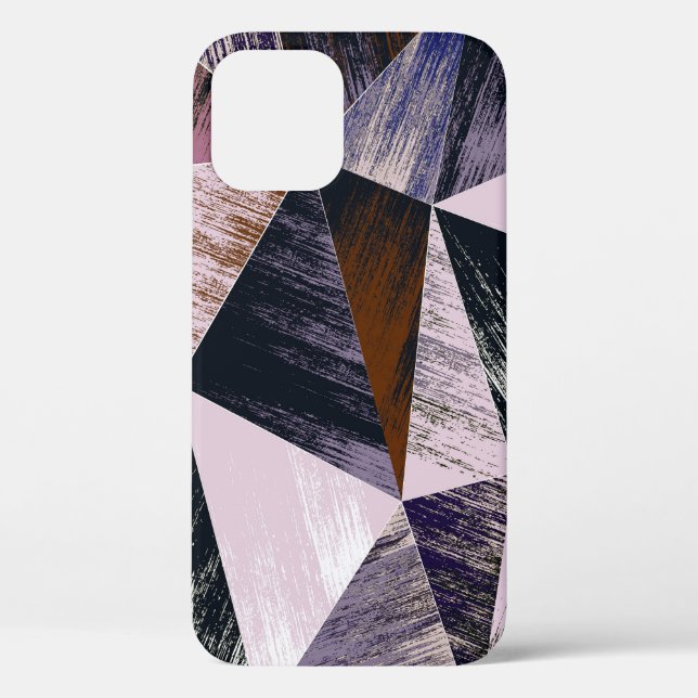 Abstraktes Polygonmuster, bunte Dreiecke. Case-Mate iPhone Hülle (Rückseite)