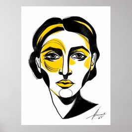 Abstraktes Portrait Nr. 1 Poster