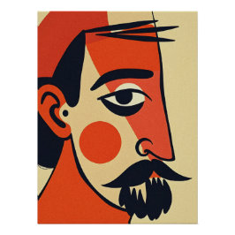 Abstraktes Porträt Poster