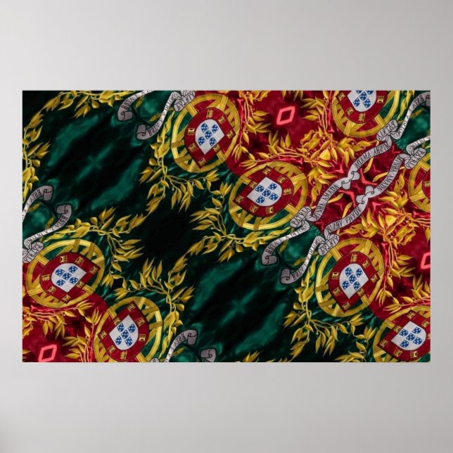 Abstraktes portugiesisches Poster (Vorne)