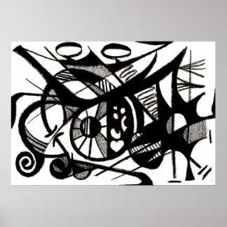 Abstraktes Poster