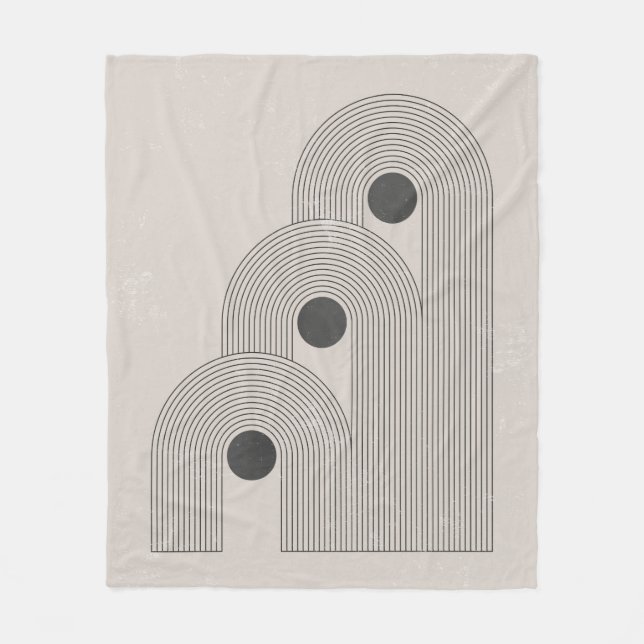 Abstraktes Poster aus der Mitte des Jahrhunderts m Fleecedecke (Vorderseite)