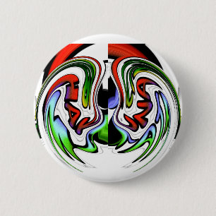 Abstraktes Profil-Kunstposter Button