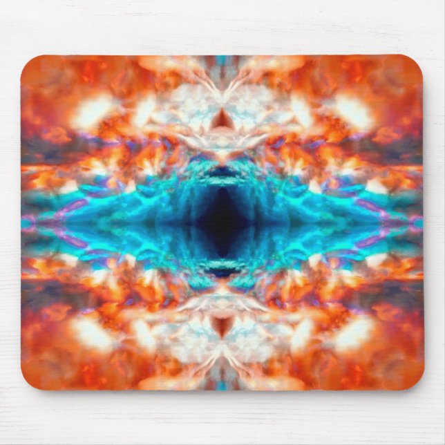 Abstraktes psychedelisches Muster Mousepad (Vorne)
