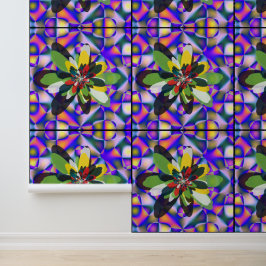 Abstraktes Quantum Floral Mandala Art Design  Tapete