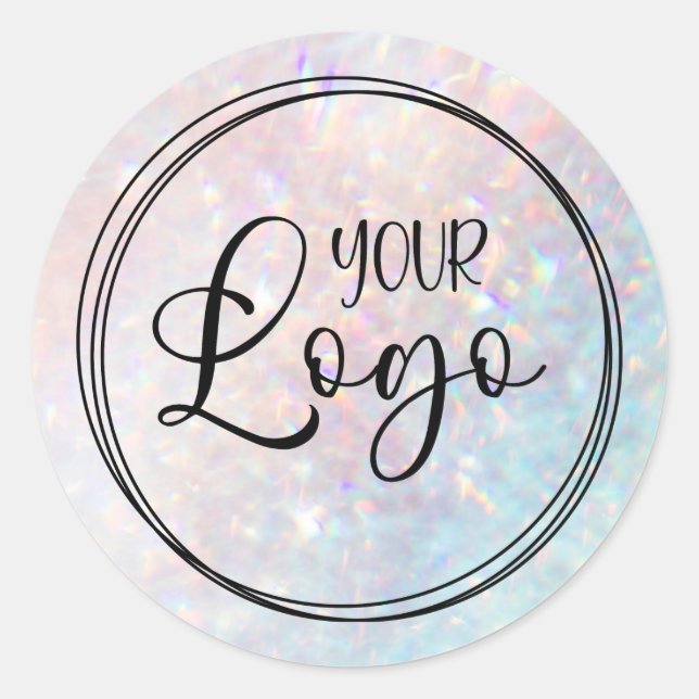 Abstraktes Quartz-Weichzeichensymbol Runder Aufkleber (Vorderseite)