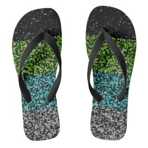 Abstraktes Quioromantisches Stolzflagge Flip Flops