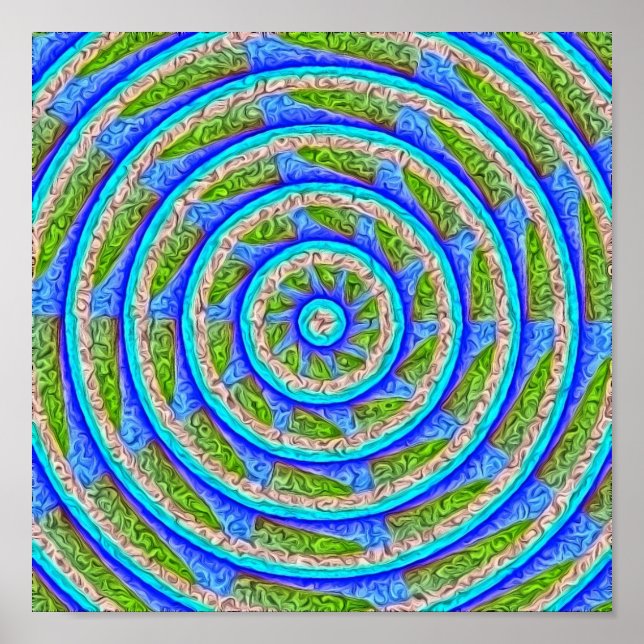 Abstraktes Rad 2 Poster (Vorne)