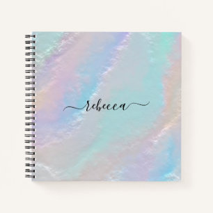 Abstraktes Rainbow Texture-Notebook Notizbuch