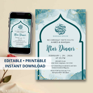 Abstraktes Ramadan-Iftar-Dinner-Einladung in Türki Einladung