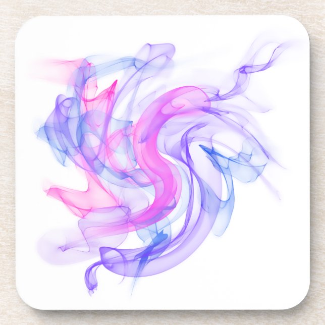 Abstraktes Rauchen im Wasser Untersetzer (Vorderseite)