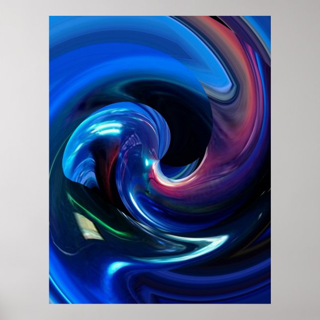 Abstraktes Raumschiff-Poster Poster (Vorne)