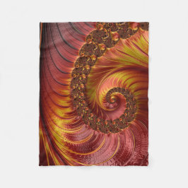 Abstraktes Red Fiery Fraktal Fleecedecke