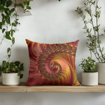 Abstraktes Red Fiery Spiral Fraktal