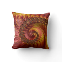 Abstraktes Red Fiery Spiral Fraktal