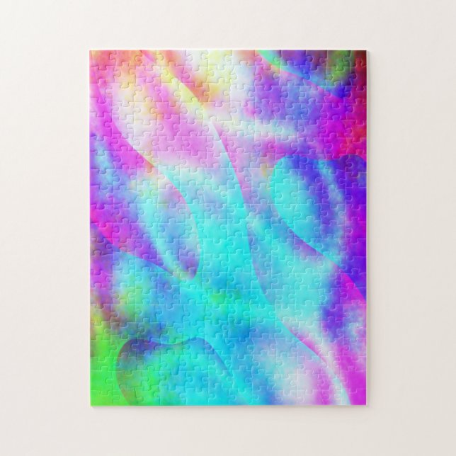 Abstraktes Regenbogendesign Puzzle (Vertikal)