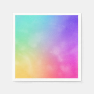Abstraktes Regenbogendesign Serviette