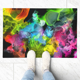 Abstraktes Regenbogenfarben Fußmatte
