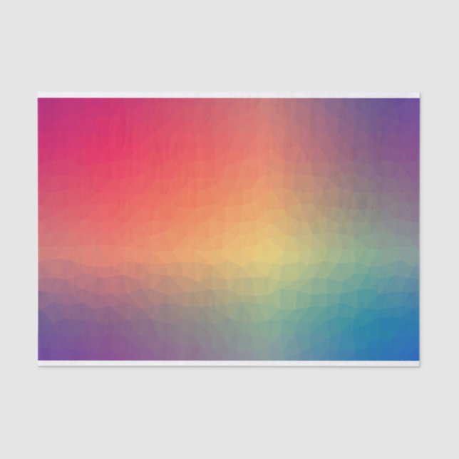 abstraktes Regenbogenpapier Seidenpapier (Vorderseite)