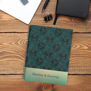 Abstraktes RegenfallNotebook Notizbuch