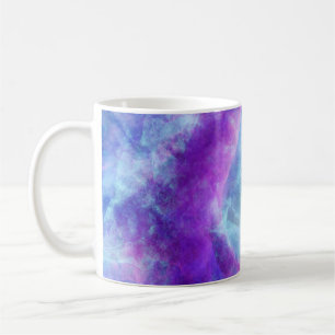 Abstraktes Rendering durch den kosmischen Weltraum Kaffeetasse