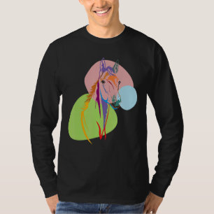 Abstraktes Rennen und Rennen T-Shirt