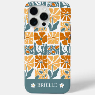 Abstraktes Retro-Blumen-iPhone-Case mit individuel Case-Mate iPhone Hülle