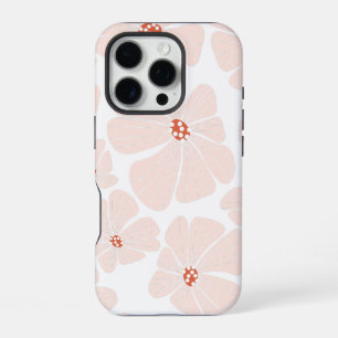Abstraktes Retro-Blumenmuster nahtlos iPhone 16 Pro Hülle