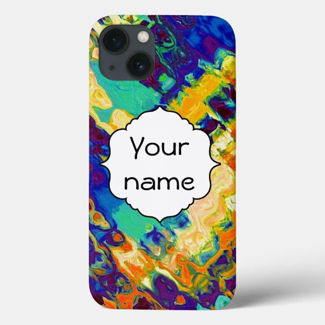 Abstraktes Retro-Design Case-Mate iPhone Hülle (Rückseite)