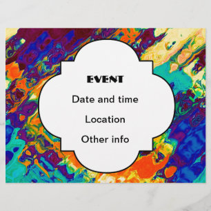 Abstraktes Retro-Design Flyer