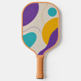 Abstraktes Retro-Form Farbiges Pickleball-Paddel Pickleball Schläger