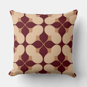 Abstraktes Retro-Geometrisches Nahtloses Muster Kissen