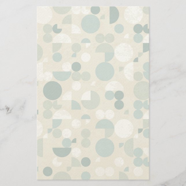 Abstraktes Retro-Muster Briefpapier (Vorderseite)