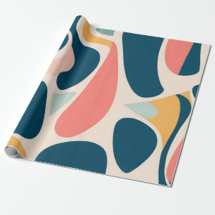 Abstraktes Retro-Muster Geschenkpapier