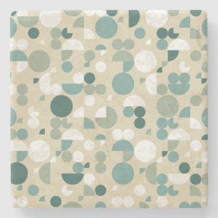 Abstraktes retro Muster Steinuntersetzer