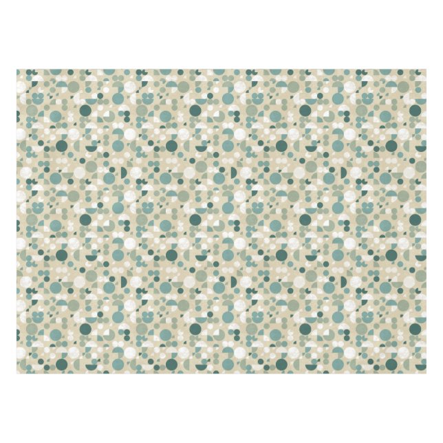 Abstraktes retro Muster Tischdecke (Vorderseite (Horizontal))