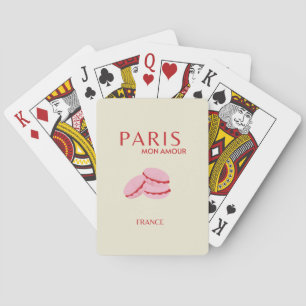 Abstraktes Retro Pastel Paris Spielkarten