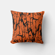 Abstraktes Risse abgenutztes Orange Schwarzes Must