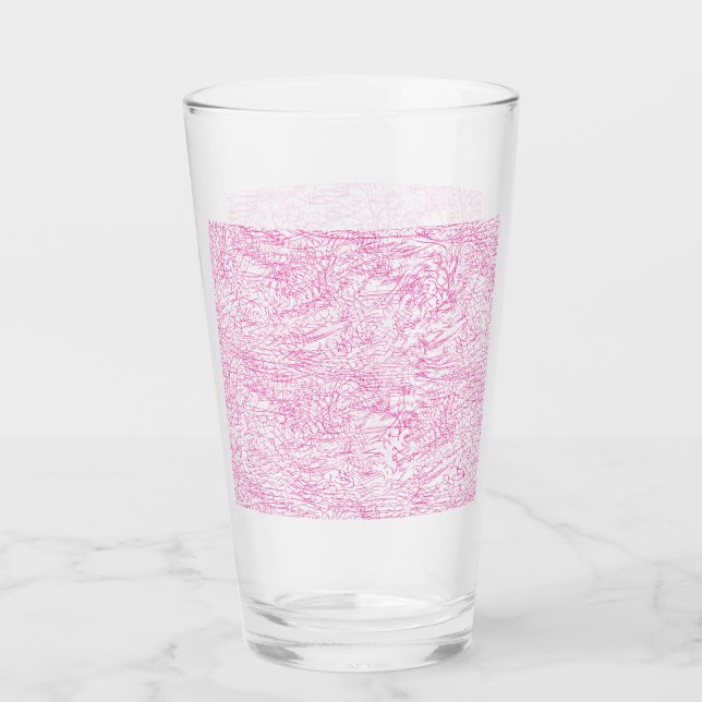 Abstraktes rosa Büroordner-Set Glas (Vorderseite)