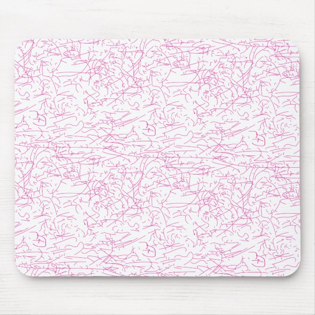 Abstraktes rosa Büroordner-Set Mousepad (Vorne)
