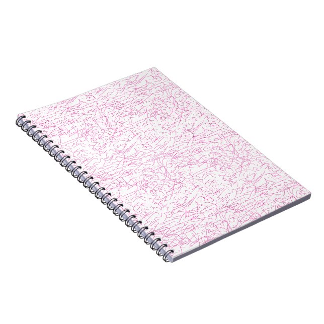 Abstraktes rosa Büroordner-Set Notizblock (Rechte Seite)