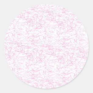 Abstraktes rosa Büroordner-Set Runder Aufkleber