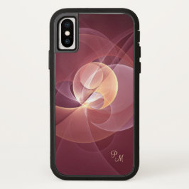 Abstraktes Rosa-Fraktal-Monogramm Case-Mate iPhone Hülle