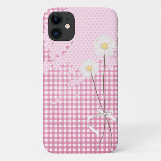abstraktes rosa Herz und Gänse Case-Mate iPhone Hülle (Rückseite)
