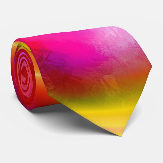 Abstraktes Rosa Krawatte (Gerollt)