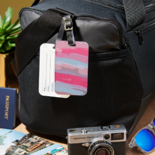 Abstraktes rosa Muster Gepäckanhänger